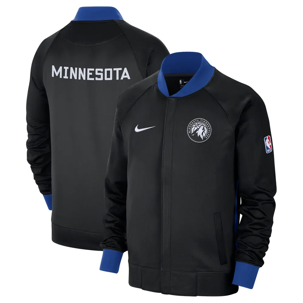 Men's Nike Black/Royal Minnesota Timberwolves 2022/23 City Edition Showtime Thermaflex Full-Zip Jacket