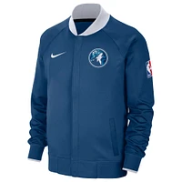 Veste à fermeture éclair intégrale Nike Minnesota Timberwolves 2023/24 City Edition Authentic Showtime Performance Raglan pour homme