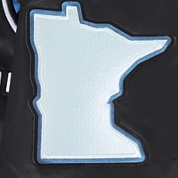 Men's Pro Standard Black Minnesota Timberwolves 2024/25 City Edition Chenille Satin Full-Snap Jacket
