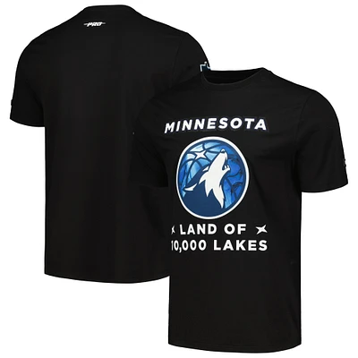 T-shirt Pro Standard noir Minnesota Timberwolves City Edition pour hommes