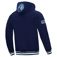 Men's Pro Standard Navy Minnesota Timberwolves Area Code Pullover Hoodie