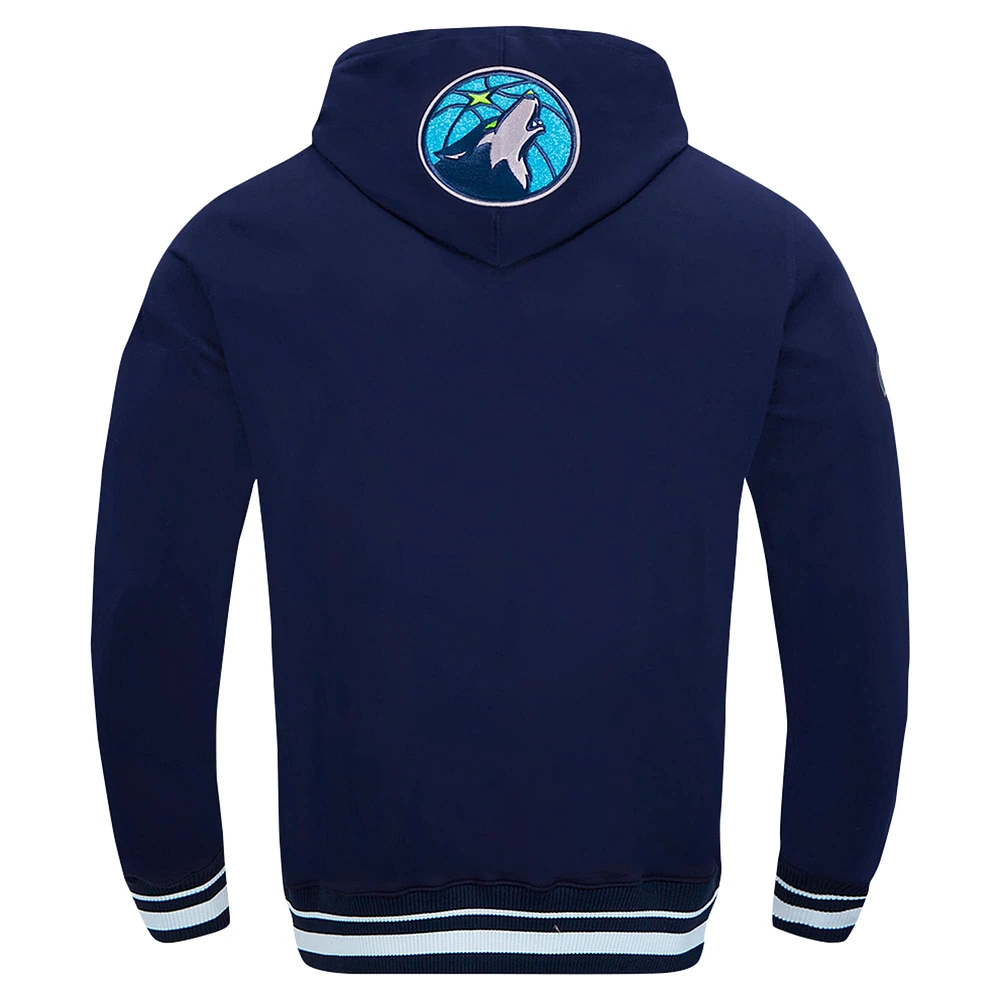 Sweat à capuche pour homme Pro Standard Navy Minnesota Timberwolves Area Code