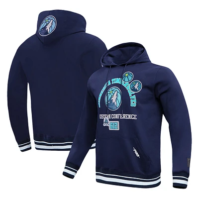 Sweat à capuche pour homme Pro Standard Navy Minnesota Timberwolves Area Code