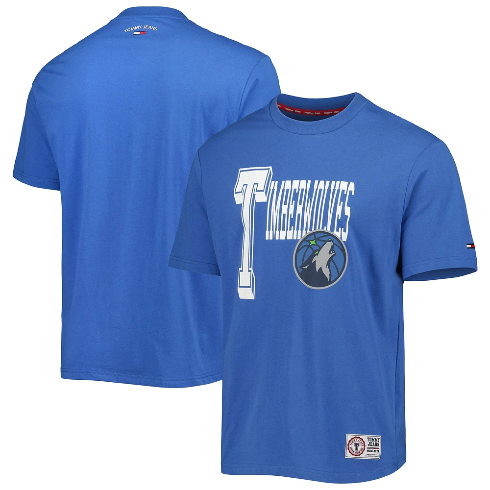 T-shirt Tommy Jeans Minnesota Timberwolves Mel Varsity pour homme bleu