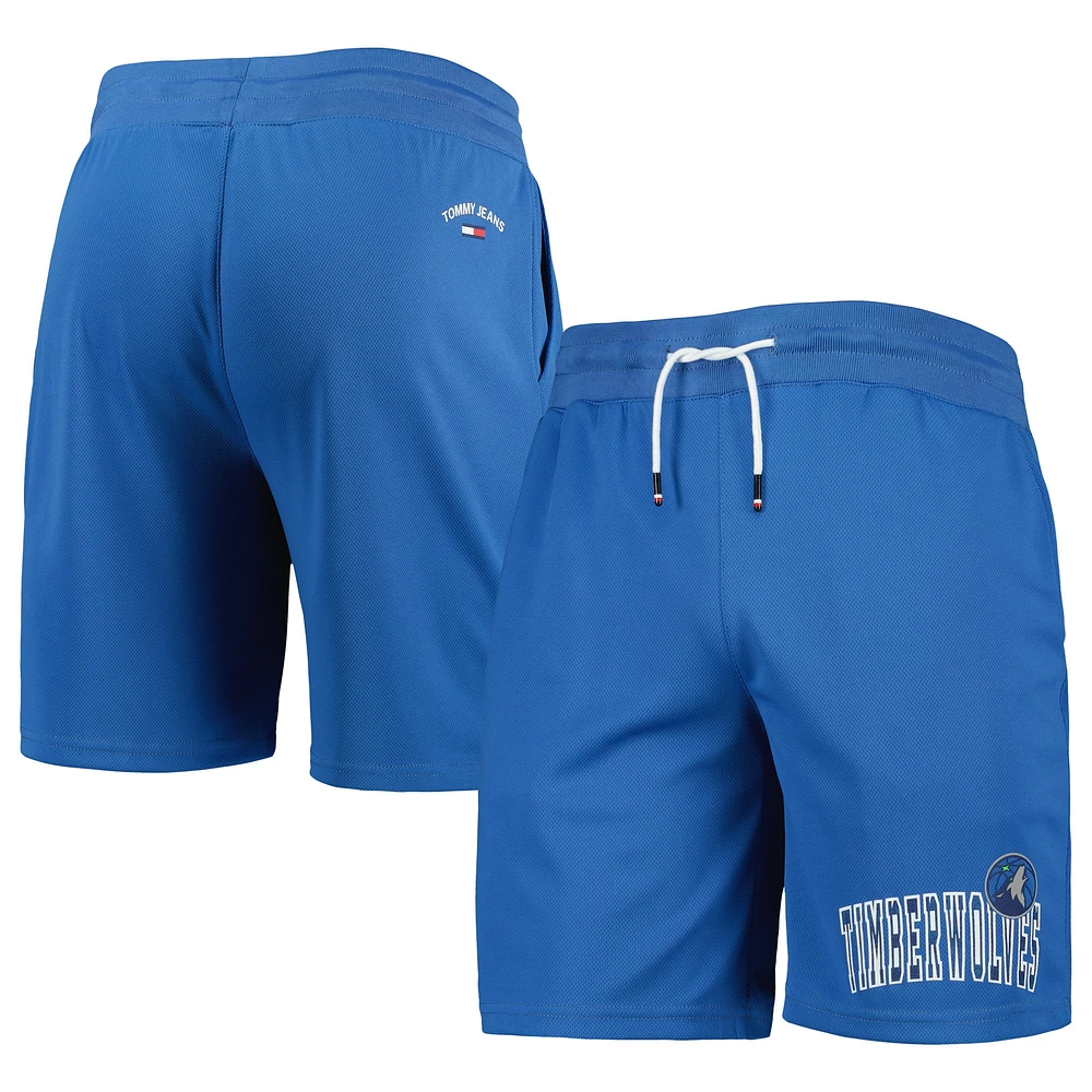 Tommy Jeans Homme Minnesota Timberwolves Mike Mesh Basketball Short Bleu