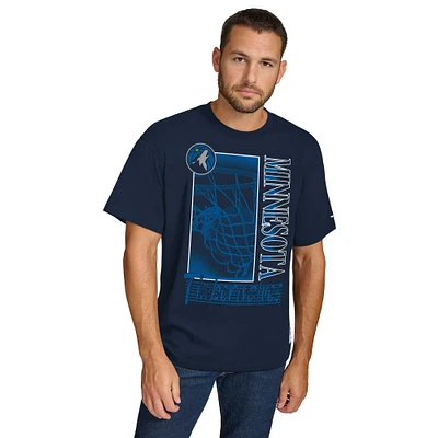 T-shirt Tommy Jeans bleu marine pour homme Minnesota Timberwolves Noah Swish