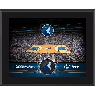 Plaque d'équipe sublimée Minnesota Timberwolves 10,5" x 13"