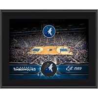 Plaque d'équipe sublimée Minnesota Timberwolves 10,5" x 13"
