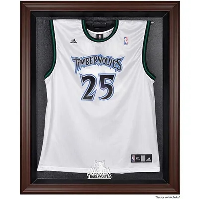 Minnesota Timberwolves Fanatics Authentic (-) Brown Framed Jersey Display Case