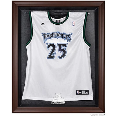 Minnesota Timberwolves (2008-2017) Brown Framed Jersey Display Case