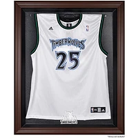 Minnesota Timberwolves (2008-2017) Brown Framed Jersey Display Case