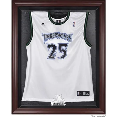 Minnesota Timberwolves Fanatics Authentic (-) Mahogany Framed Team Logo Jersey Display Case