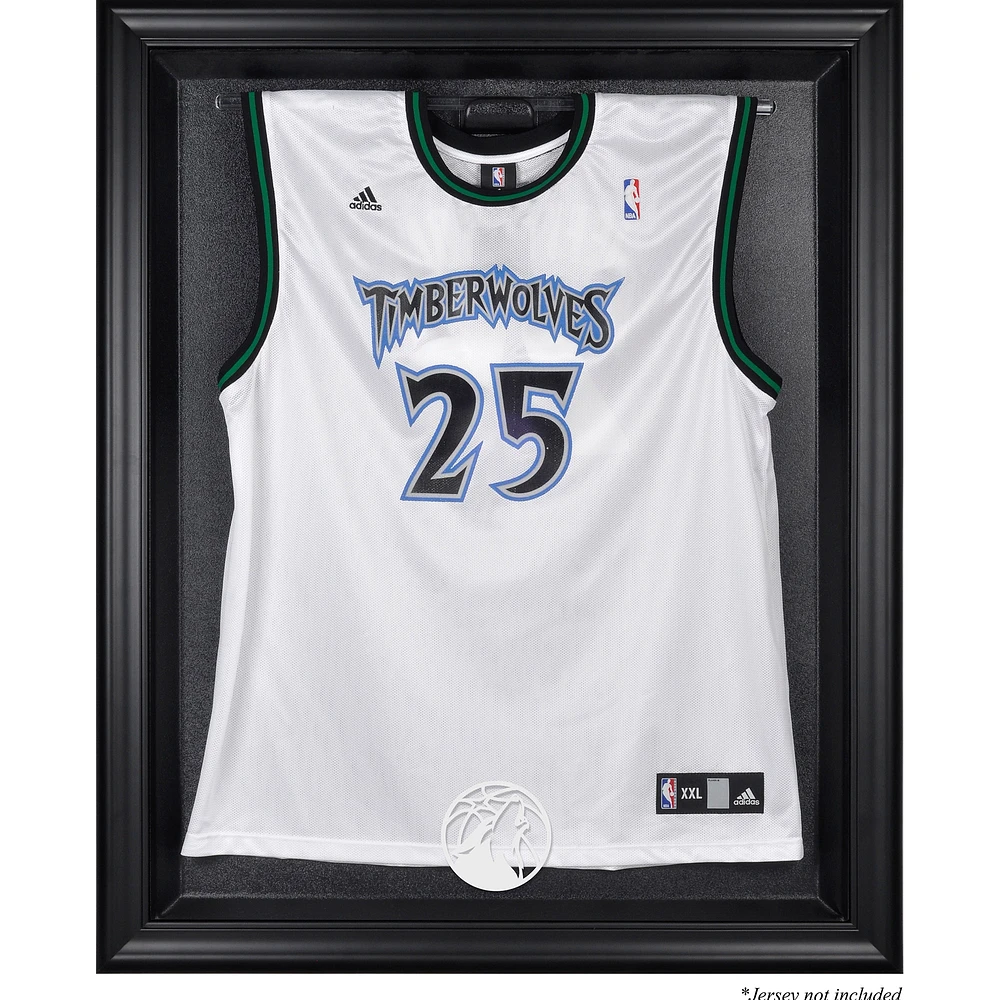 Minnesota Timberwolves Framed Black Team Logo Jersey Display Case