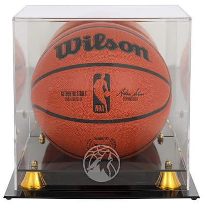 Minnesota Timberwolves Golden Classic Team Logo Basketball Display Case