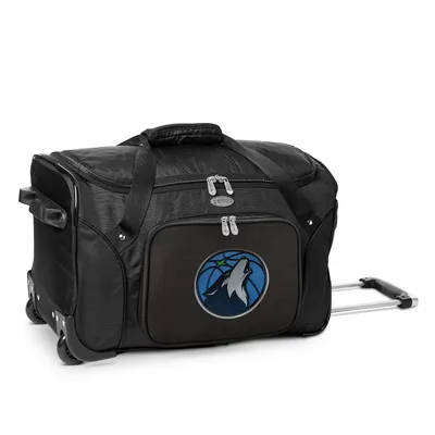 Minnesota Timberwolves MOJO 22" 2-Wheeled Duffel Bag - Black