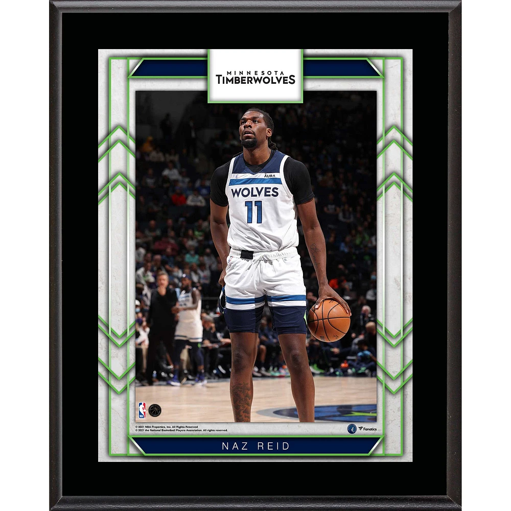 Naz Reid Minnesota Timberwolves 10.5" x 13" Sublimated Player Plaque