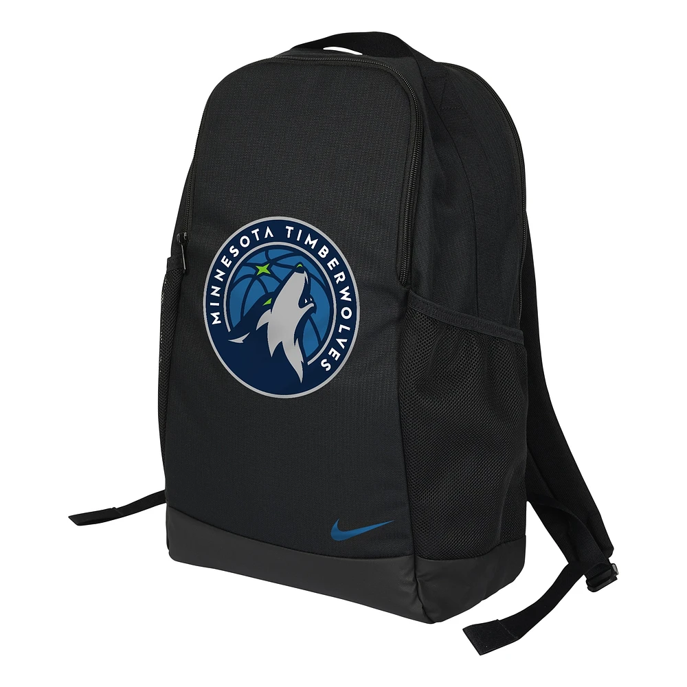 Nike Black Minnesota Timberwolves Brasilia Backpack