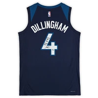 Rob Dillingham Minnesota Timberwolves Autographed Navy Nike Icon Edition Swingman Jersey with "2024 #8 Pick" and "Wolves Back" Inscriptions- Limited Editon #5/5