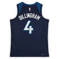 Rob Dillingham Minnesota Timberwolves Autographed Navy Nike Icon Edition Swingman Jersey