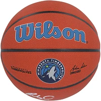 Rob Dillingham Minnesota Timberwolves Autographed Wilson Team Logo Basketball