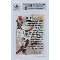 Stephon Marbury Minnesota Timberwolves Autographed 1996-97 Fleer Lucky 13 #4 Beckett Fanatics Witnessed Authenticated 10 Rookie Card 