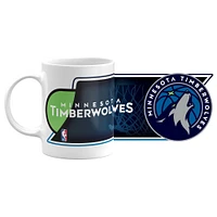 The Sports Vault Minnesota Timberwolves - 11 oz. Tasse à café sublimée