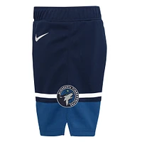 Short Nike bleu marine Minnesota Timberwolves Icon Replica pour tout-petit