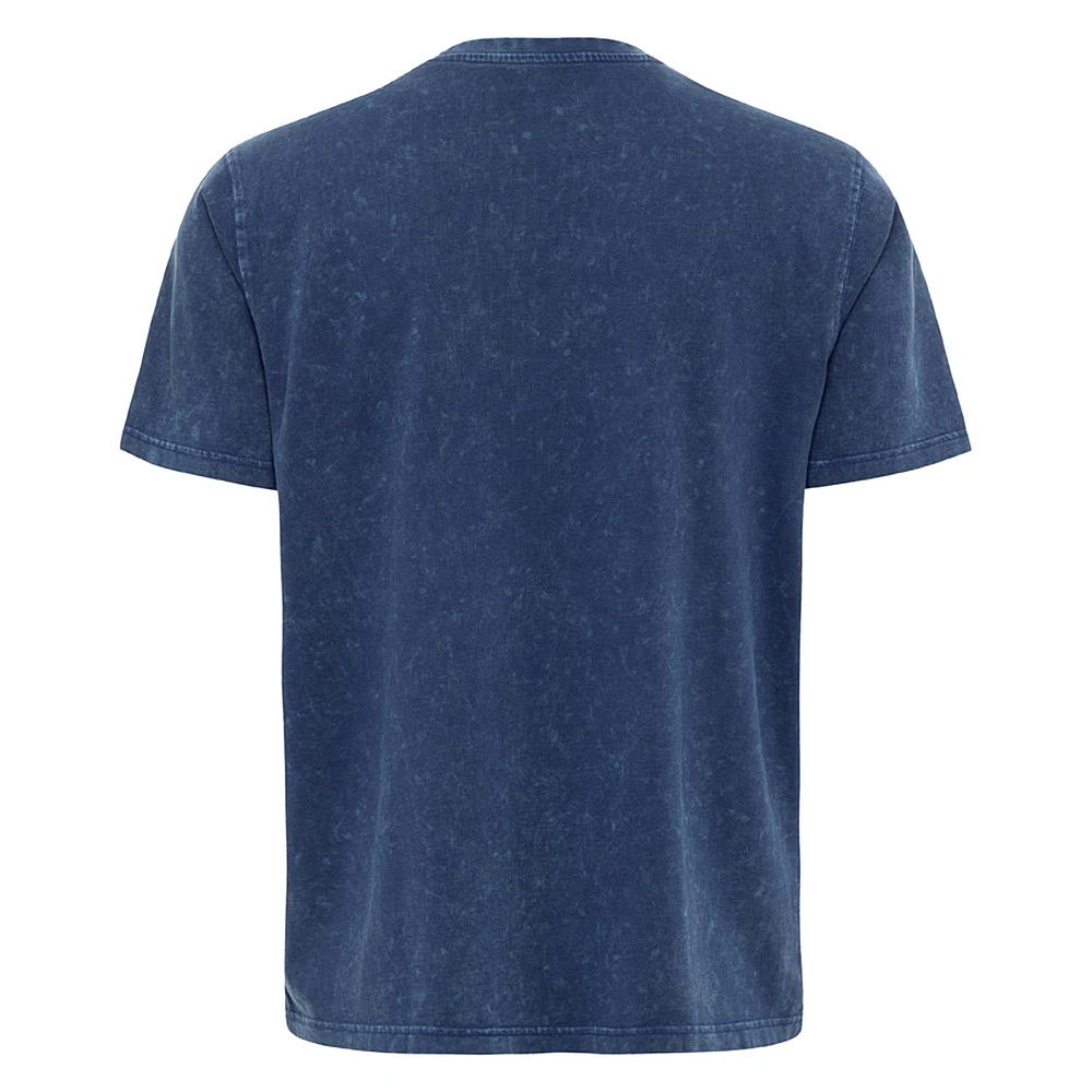 T-shirt unisexe Sportiqe bleu Minnesota Timberwolves Distressed Rock & Roll Collection Angus Premium Mineral Wash