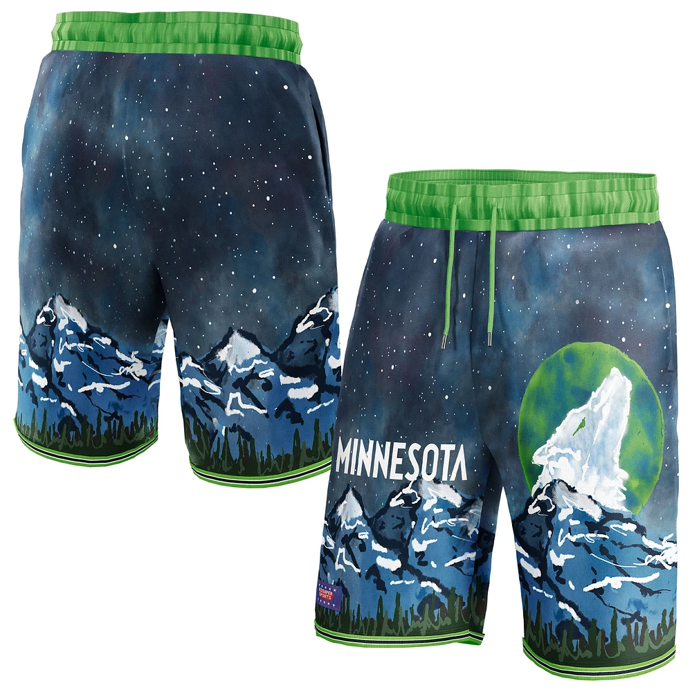 Short unisexe NBA & KidSuper Studios by Fanatics Vert Minnesota Timberwolves Hometown