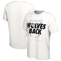 T-shirt unisexe Nike blanc Minnesota Timberwolves 2024 NBA Playoffs Mantra