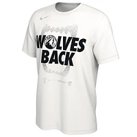 T-shirt unisexe Nike blanc Minnesota Timberwolves 2024 NBA Playoffs Mantra