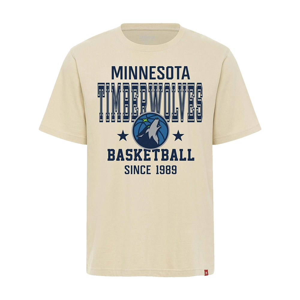 T-shirt unisexe Sportiqe Premium crème des Minnesota Timberwolves Duke