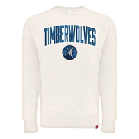 Unisex Sportiqe Cream Minnesota Timberwolves Harmon Super Soft Tri-Blend Raglan Pullover Sweatshirt