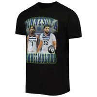 Unisex Stadium Essentials Anthony Edwards & Karl-Anthony Towns Black Minnesota Timberwolves Player Duo T-Shirt