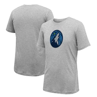 Unisex Stadium Essentials Gray Minnesota Timberwolves Primary Logo T-Shirt