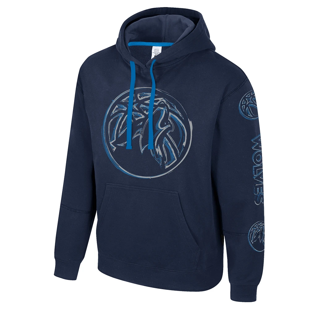 Unisex Stadium Essentials Navy Minnesota Timberwolves Elementized Pullover Hoodie