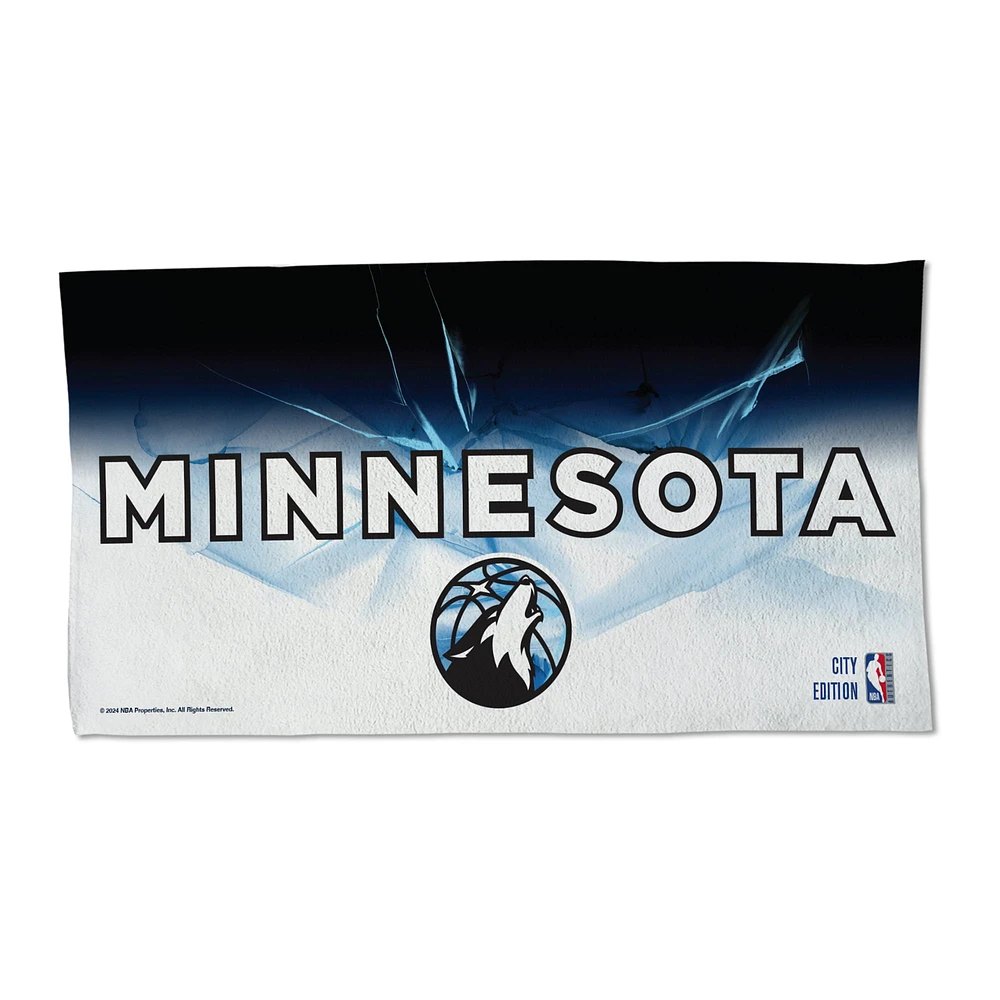 WinCraft Minnesota Timberwolves 2024/25 City Edition On Court 22'' x 42'' Single-Sided Beach Towel