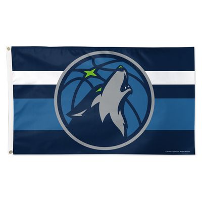 WinCraft Minnesota Timberwolves 3' x 5' Horizontal Stripe Deluxe Single-Sided Flag