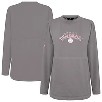 Women's Levelwear Minnesota Timberwolves Mother's Day Beaudry Arched Pullover Sweatshirt