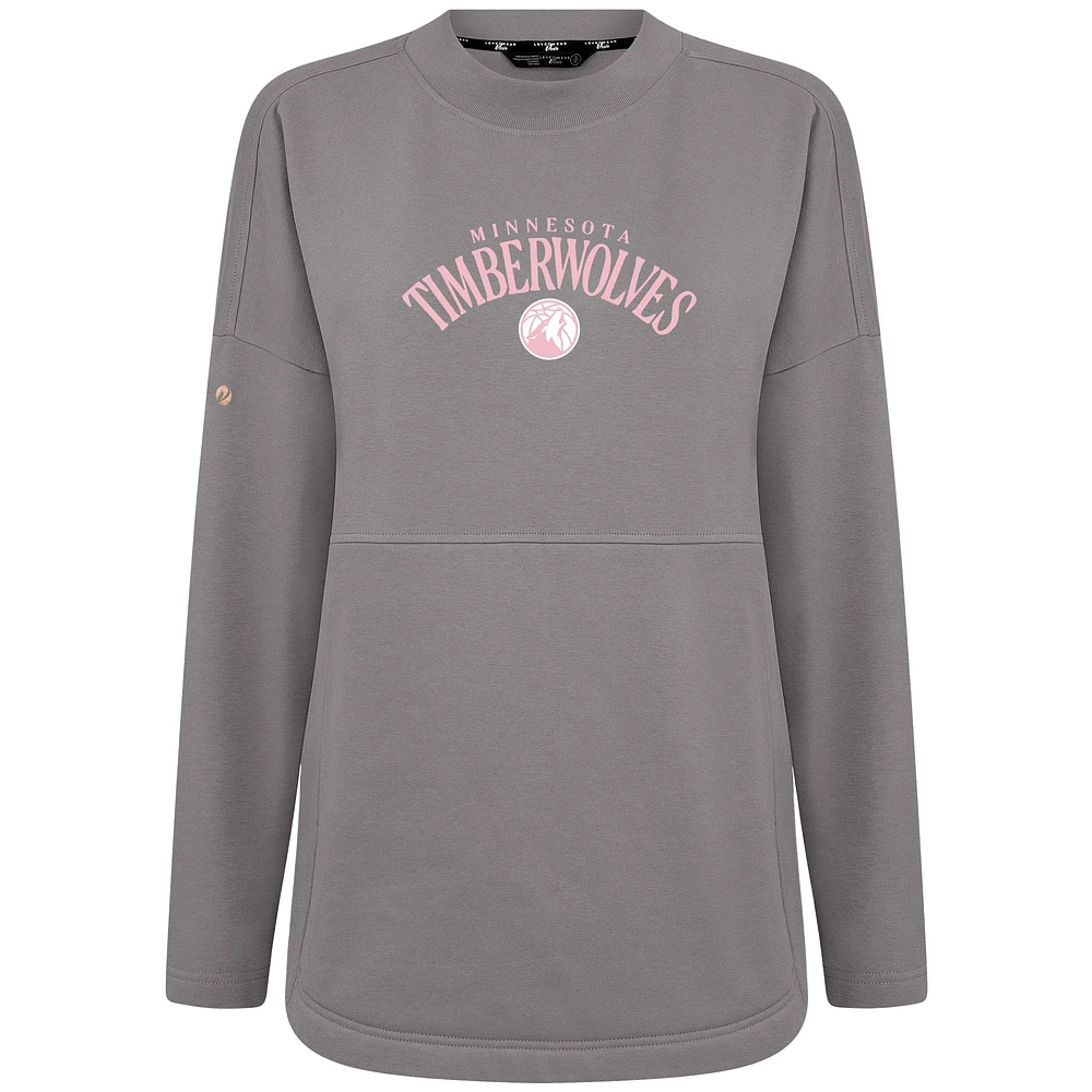 Women's Levelwear Minnesota Timberwolves Mother's Day Beaudry Arched Pullover Sweatshirt
