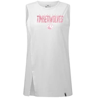 Women's Levelwear  White Minnesota Timberwolves Mother's Day Influx Floral Tank Top