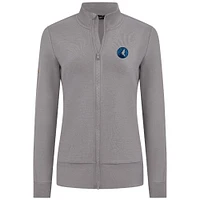 Veste zippée Shine grise pour femme des Timberwolves du Minnesota Levelwear