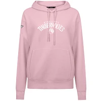 Sweat à capuche rose clair Levelwear pour femme, motif « Mother's Day Adorn Arched » des Minnesota Timberwolves