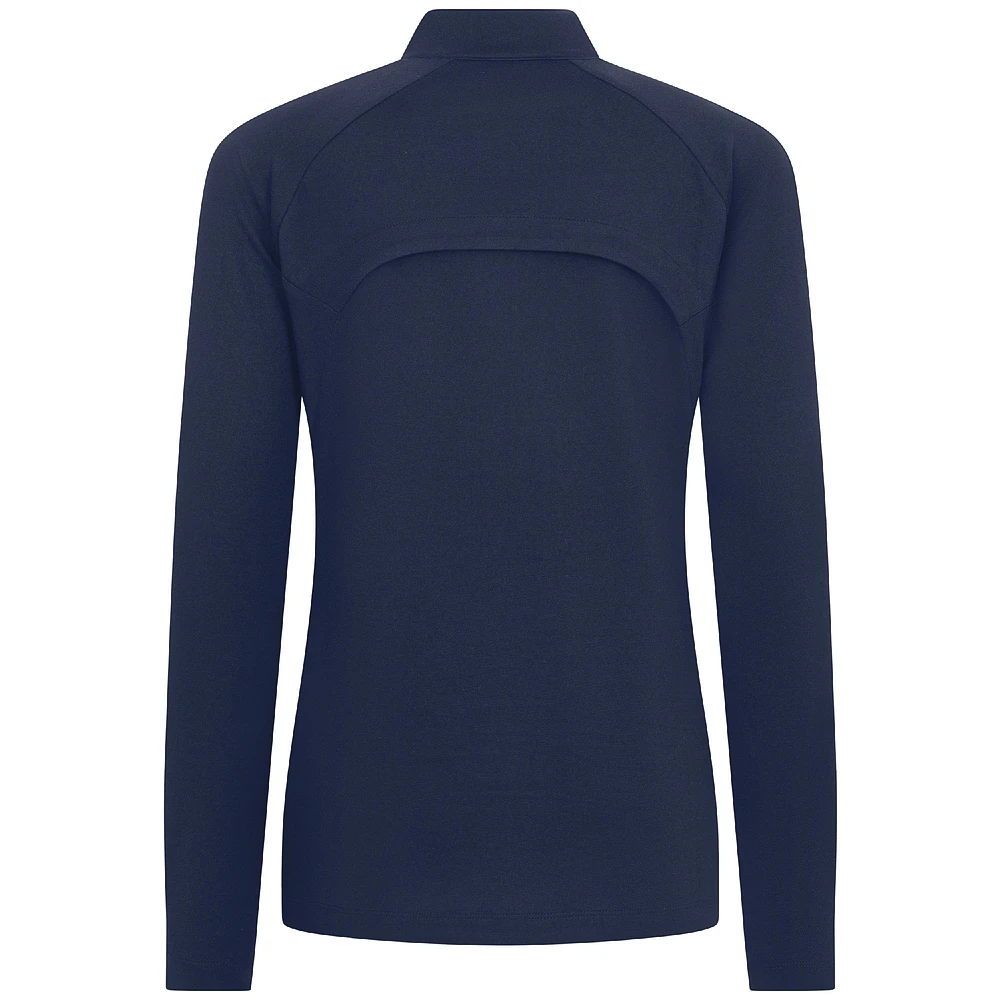 Women's Levelwear Navy Minnesota Timberwolves Flex Insignia 2.0 Quarter-Zip Top