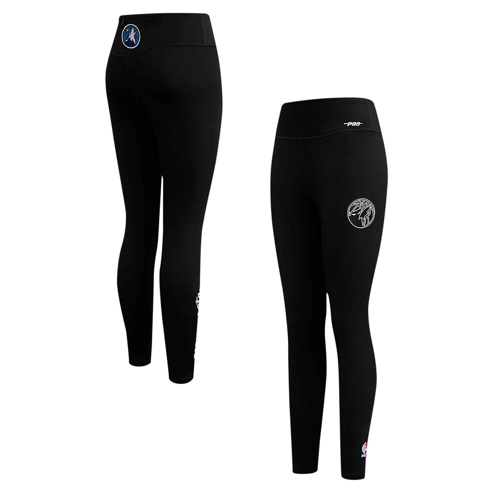 Women's Pro Standard Black Minnesota Timberwolves Paint the City Jersey Leggings