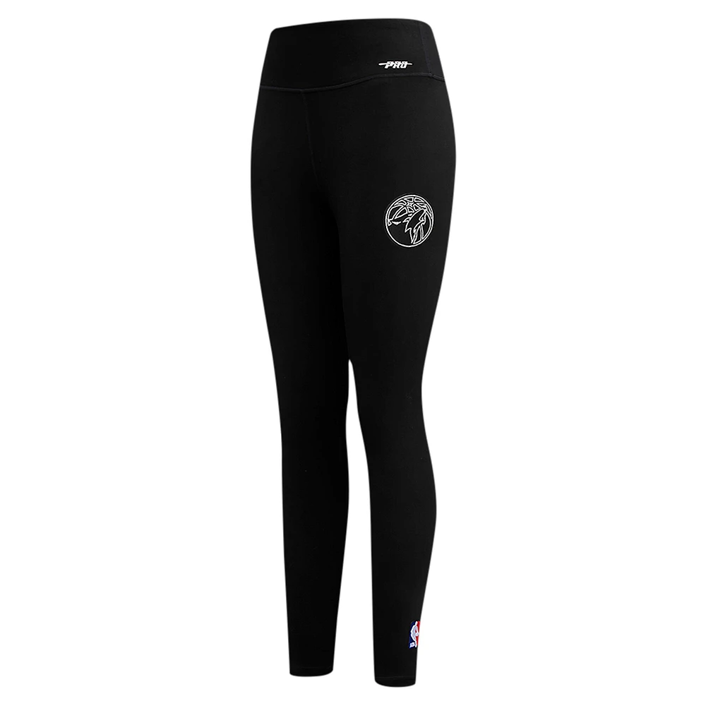 Women's Pro Standard Black Minnesota Timberwolves Paint the City Tri-Blend Jersey Leggings