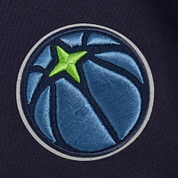 Sweat à capuche court pour femme Pro Standard Navy Minnesota Timberwolves Jewels