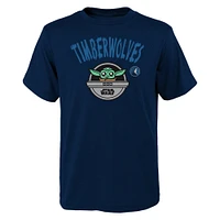 Youth Navy Minnesota Timberwolves Star Wars The Child T-Shirt