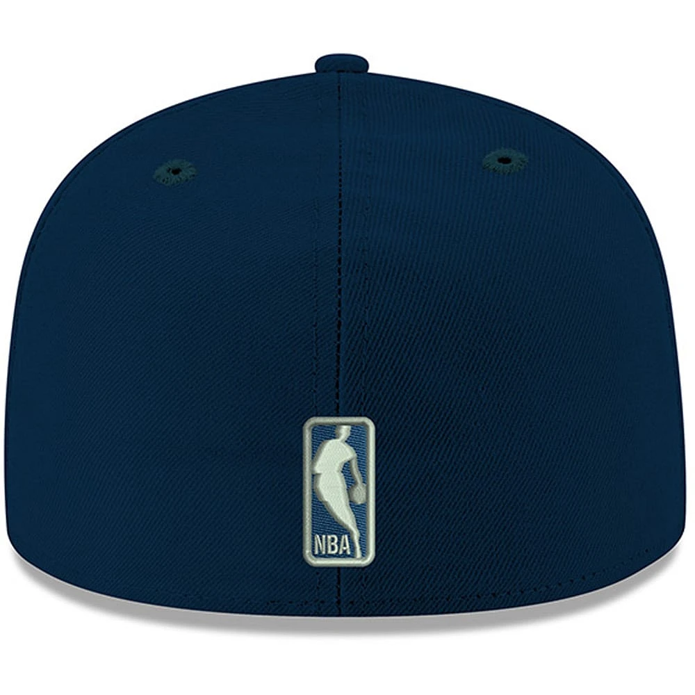 Casquette ajustée 59FIFTY aux couleurs de l'équipe officielle Minnesota Timberwolves New Era pour jeune, bleu marine