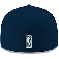 Youth New Era Navy Minnesota Timberwolves Official Team Color 59FIFTY Fitted Hat